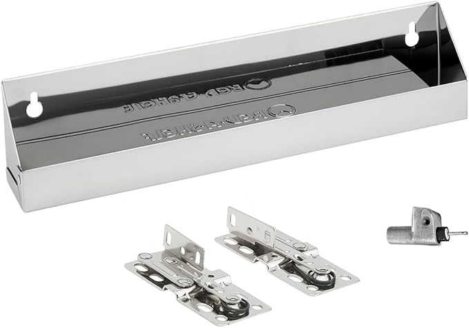 Rev-A-Shelf 13" Tip Out Tray with Soft Close for Sink Base Cabinets, Storage Organizer for Kitchen, Laundry Room, or Vanity Cabinets, 6581-13SS-SC-1