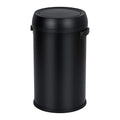 Garvee 17 gal/65 L Trash Can, Fingerprint-Proof Stainless Steel Swing Top Garbage Can, Heavy Duty Commercial Round Trash Bin with Swing Lid for Restaurant, Home, Office, Black