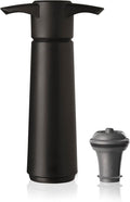Vacu Vin Original Wine Saver with 1 Vacuum Bottle Stopper – Wine Preserver Pump for Red or White Wine – Manual Air Remover System – Airtight Seal – Keep Wine Fresh Longer – Black