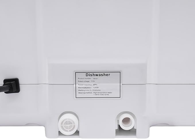 Mini Countertop Portable Dishwasher With 5 Wash Programs Compact Automatic Dish Washing Machine Energy Saving Low Noise For Apartment Dorm Rv Small Kitchen Household Daily Tableware Cleaning Use 1200W
