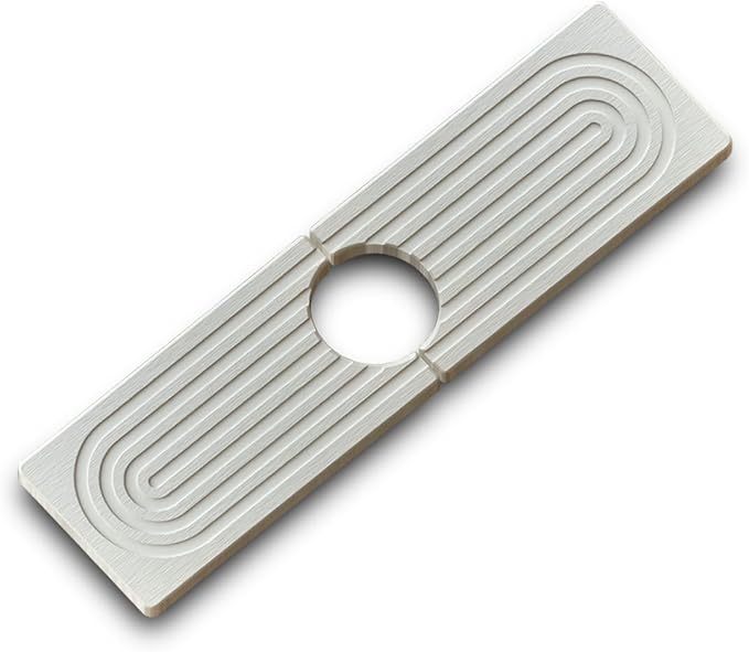 Faucet Mat for Kitchen Sink,15.7" Diatomite Stone Drying Mat,Quick Drying Splash Guard,Super Absorbent.Kitchen ,Bathroom Sink Splash Guard, Durable Countertop Protection(White)