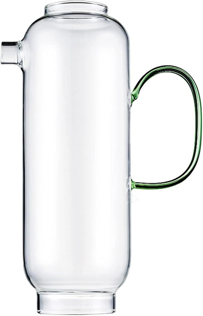 GRFIT Creative Glass Pitcher Large Capacity Cold Water Jug with Handle Large Capacity Teapot Large Capacity for Home, Restaurant, Coffee Shop Water Pitcher (Color : Clear)