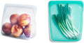 Stasher Reusable Silicone Storage Bags (Mid, Aqua) | Food Storage Containers | Microwave & Dishwasher Safe