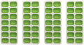 Ice Cube Tray, Ice Trays (4 Pack); Small Silicone Ice Cube Tray for Freezer; 14 Cubes each, 56 Ice Cubes; Easy Ice Release; Stackable; Flexible; Clean Easy; Rectangle Ice Cube Trays