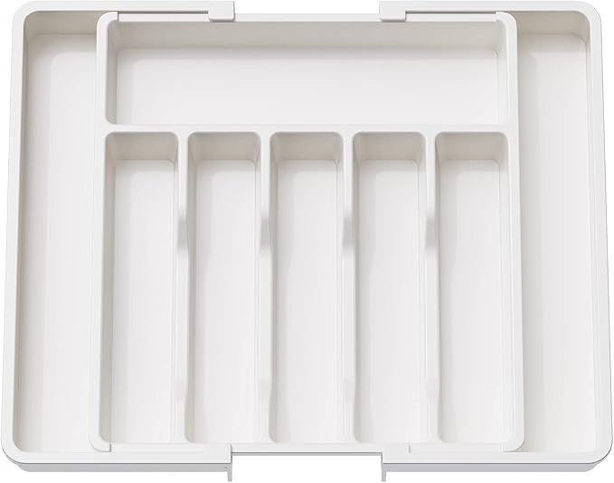 Lifewit Silverware Drawer Organizer, Expandable Utensil Tray for Kitchen, Adjustable Flatware and Cutlery Holder