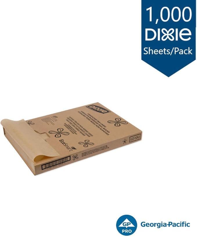 Dixie Grease-Proof Non-Stick Pan Liner by GP PRO (Georgia-Pacific), Unbleached, LO10U, 24.375'' Length x 16.375" Width, (Case of 1,000)
