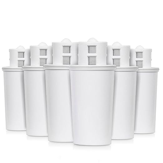 Crystal Quest Standard/SMART Water Filter Pitcher Cartridge – Advanced Filtration for Clean, Healthy Water, Removes Contaminants, Long-Lasting, Easy Installation, 2,000 Gallons [Pack of 6]