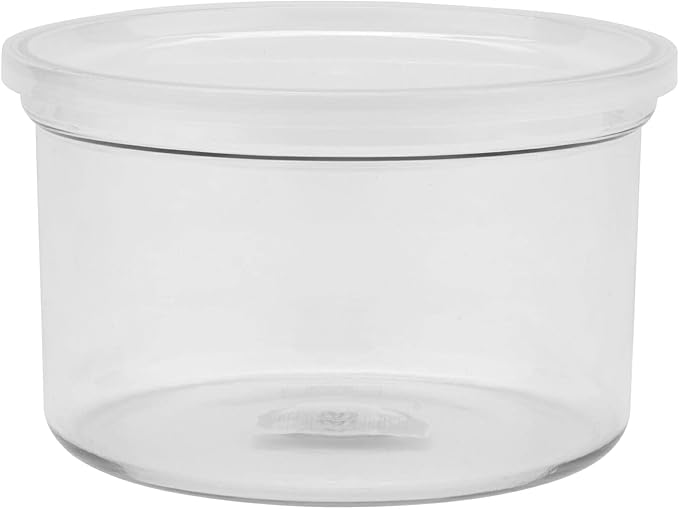 G.E.T. CR-0150-CL Round Food Storage Crock w/ Lid, 1.5 Quart, Clear (Set of 12)