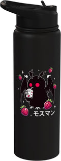 Kawaii Strawberry Milk Shake Carton Mothman Stainless Steel Insulated Water Bottle