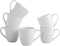 16OZ Ceramic Coffee Mugs Set, Large White Coffee Cups with Handles, Porcelain Mug Sets for Tea, Milk, Latte, Mocha, Cocoa, Cappuccino, Dishwasher Safe, Cups Gift for Holiday & Anniversary (6PCS)