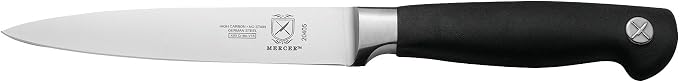 Mercer Culinary M20050 Genesis 6-Piece Wood / Glass Knife Block Set