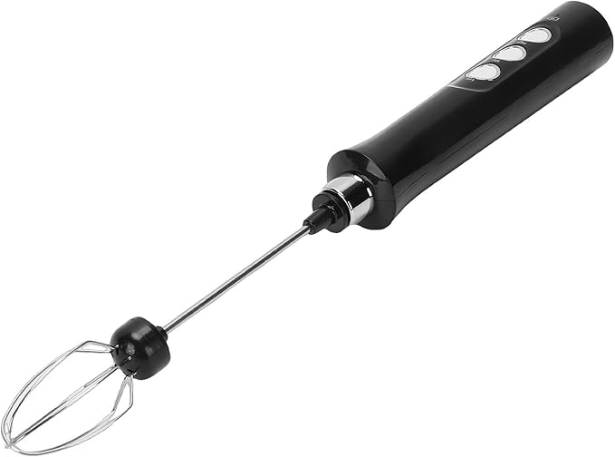 Haofy Rechargeable Milk Frother 1200mAh Battery for Rich Creamy Froth Handheld Electric Whisk Drink Mixer with Stand for Coffee Latte Cappuccino Egg for Small Apartments, RV Life,