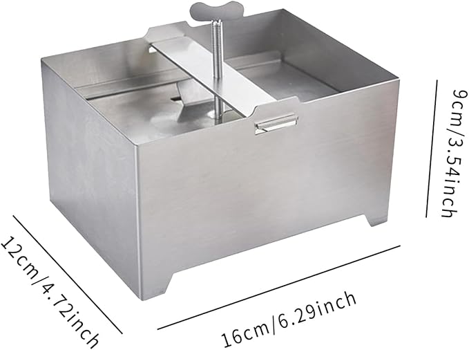 304 Stainless Steel Tofu Press,Cheese Press,Adjustable Paneer Maker with Drain Hole and Drip Tray,Tofu to Improve the Flavor and give Favorite Texture Everytime (12x16x9cm)