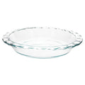 Pyrex C-209 Clear Fluted Rim Glass Pie Plate 9.5 in x 1.6 in (24 cm) - Made in USA