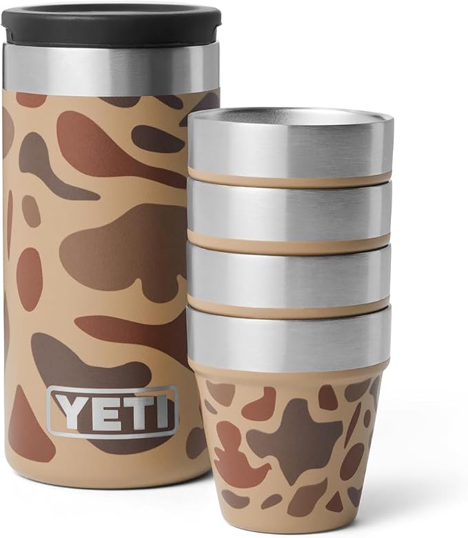 YETI Shot Glasses with Carrying Case, Set of 4