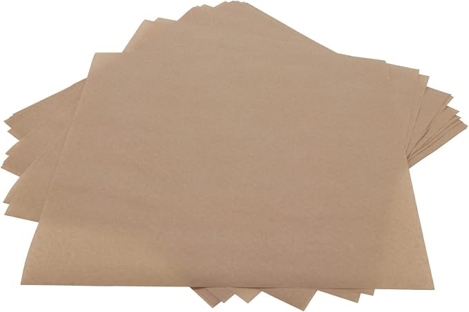 G.E.T. 4-TS4010 12" x 12" Brown Food-Safe Tissue Liner (1000 pieces per case)