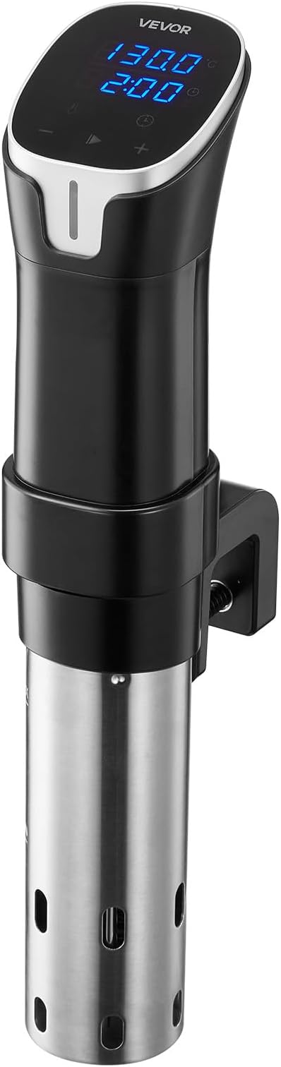 VEVOR Sous Vide Precision Cooker, 1100W Sous-Vide Cooking Machine, WIFI Immersion Circulator with LED Digital Display, Fast-Heating, Accurate Temperature & Timer Control, SUS304 Stainless Steel