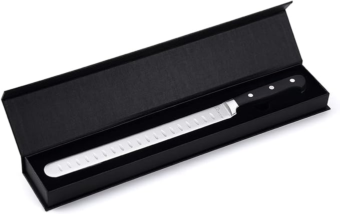 Brisket Slicing Knife - Ultra Sharp Premium 11-inch Stainless Steel Carving Knife for Slicing Roasts, Meats, Fruits and Vegetables