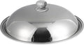 Ciieeo 14 Inch Stainless Steel Cooking Pot Lid Multifunction Anti-Scald Thickened Cover with Knob for Frying Pan Wok and Hot Pot Kitchen Tool