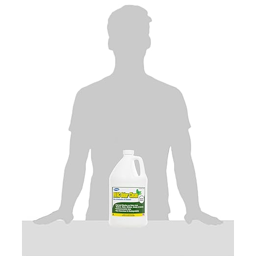 HVAC Odor Clean, Odor Eliminator & Cleaner with A Powerful Spray & Pleasant Spearmint Scent, Works Fast to Eliminate Unwanted Odors for Long Periods, Made in USA, 1 Gallon (90-651)