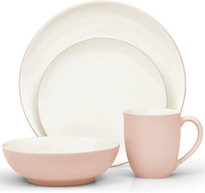 Noritake Colorwave Pink 4-Piece Coupe Place Setting, Service for 1