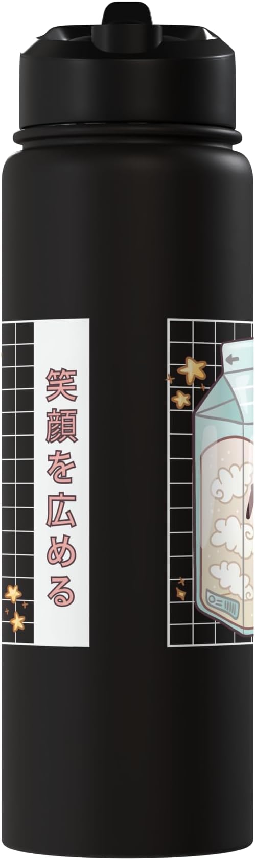 Japanese Milk Carton Soft Drink Aesthetic Vaporwave Stainless Steel Insulated Water Bottle