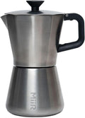 MiiR New Standard Moka Pot, 10oz - Durable Stainless Steel Coffee Maker for Rich Espresso Strength Brew