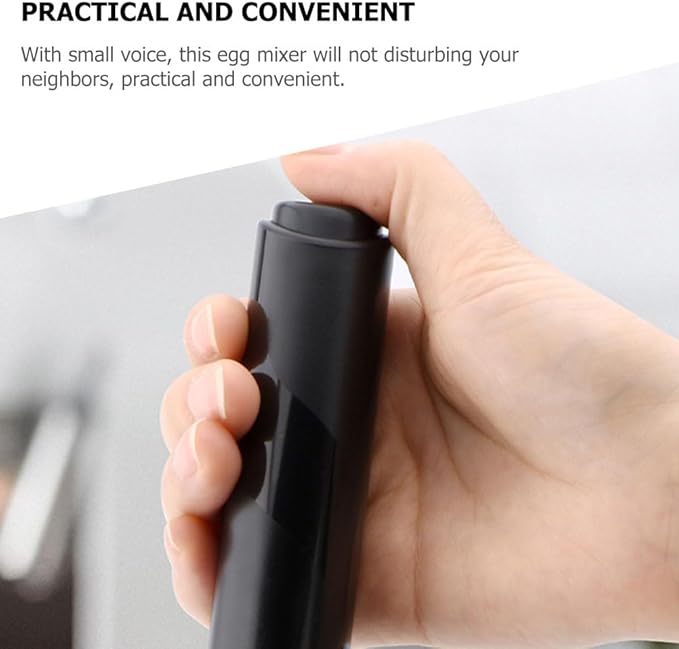 PRETYZOOM Small Handheld Electric Egg Blender Whisk Portable Milk Frother for Coffee and Latte Lightweight Kitchen Tool for Egg Beating and Milk Frothing