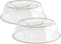 Nordic Ware Plastic Deluxe Microwave Cover, Clear (Set of 2)
