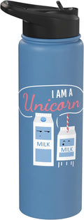 I Am A Unicorn I Milk Funny Funny Milk Carton Fun Unicorn Stainless Steel Insulated Water Bottle