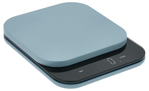 Rosti Mensura Kitchen Scale Accurate Measurements Made Effortless - Experience Precision Cooking with Battery - Powered Convenience - Requires 3 AAA Batteries for Reliable Performance (Dusty Blue)