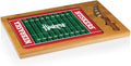 PICNIC TIME NCAA Icon Glass Top Cutting Board & Knife Set, Cheese Boards Charcuterie Boards, Serving Platter, (Parawood & Bamboo)