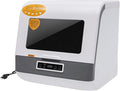 Dishwasher, 1200W Countertop Dishwasher with 3 Washing Programs Tabletop Dishwasher with 360 Degree Spraying Water 75°C Air Dry Function for Houses, Apartments, Dorms