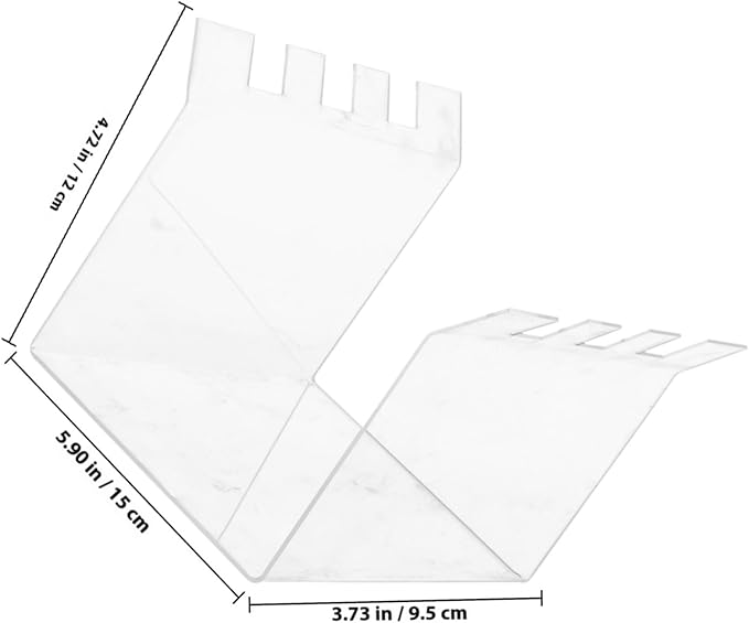 ABOOFAN 2pcs Acrylic Food Storage Bag Holder Stand Zipper Lock Freezer Bags Rack for Easy Food Prep Gallon Holder for Kitchen Organization