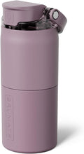 BrüMate Rise 18oz Water Bottle with Covered Silicone Straw | 100% Leakproof Insulated Kids Water Bottle | Cup Holder Friendly Base | 18oz (Lilac Dusk)