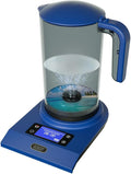 Hydrogen Alkaline Water Machine Generator Maker,Hydrogen Alkaline Water Pitcher Dispenser Ionized Water LED Display and Smart Touch Operation,Used for Home and Office 2.0 L… (Navy Blue)