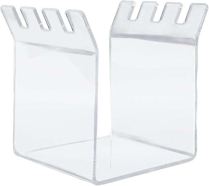 Ziplock Bag Holder | Space Saving Food Storage Bag Stand for Kitchen/Freezer/Food Prep | Sturdy Acrylic Baggy Rack with Clear Visibility