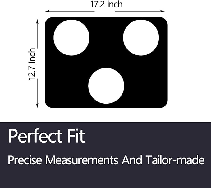 3-burner Stove Top Guard liner For Furrion Greystone RecPro Gas Range stove oven Non-Stick Teflon Stove Cover Mat Set 0.3mm thickness,BPA and PFOA Free Protector Liner