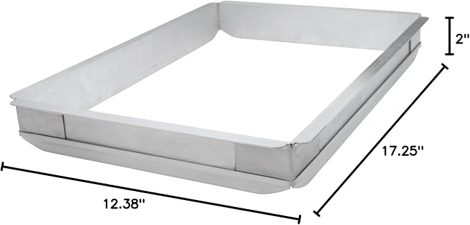 Winco Aluminum Sheet Pan Extender, Half (Pack of 12)