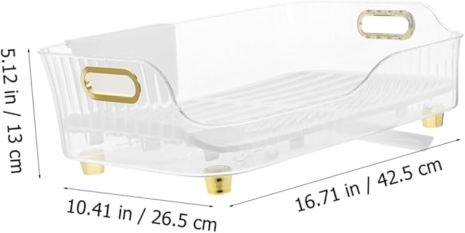 GALPADA Dish Drying Rack Over Sink Tableware Drainer Holder Plastic Kitchen Dish Drainer with Plate and Bowl Storage for Countertop Organization