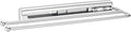 Rev-A-Shelf Under Sink Cabinet Kitchen Bathroom Prong Pullout Extendable 2 Prong Standard Size Towel Bar Organizer, Chrome, 563-51-C