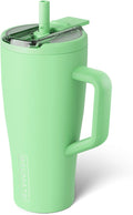 BrüMate Era Flip 30oz Tumbler with 100% Leakproof Covered Straw Lid | Hygienic Covered Straw | Insulated Stainless Steel Water Bottle with Handle | Cup Holder Friendly | BPA-Free (Kiwi)