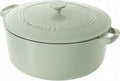 Cuisinart Chef's Classic Enameled Cast Iron Dutch Oven with Lid, Porcelain Enameled Interior, Oven Safe, Induction Compatible, 7-Quart, Round, Mint Green