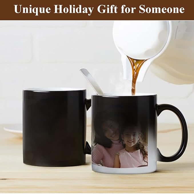 ABBSH Color Changing Coffee Mugs, Sublimation Mugs Magic Mugs Tazas Magicas Para Sublimacion Cups Heat Sensitive Coffee Mugs 11 OZ Set of 12