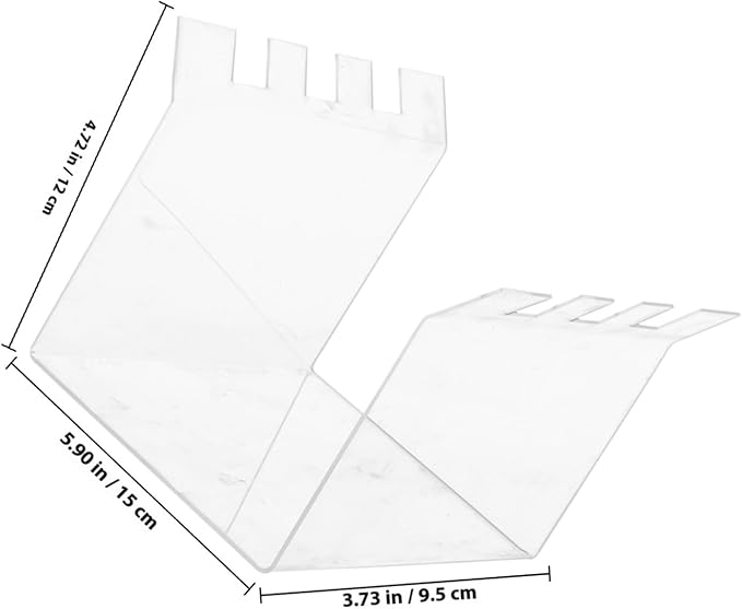 GLEAVI 2pcs Acrylic Food Bag Stand Holder Hands Zip Bag Rack for Prep and Storage Compatible Freezer Lightweight and Portable Design