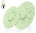 Universal Silicone Pot Lid Set for Pots and Pans, Food-Grade Silicone, BPA Free, Splatter Guard, Heat Resistant, 2 Pack Matching Green Lids (7–12” + 4–8”)