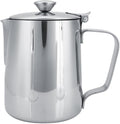Frothing Pitcher Stainless Steel Coffee Cup Mug Milk Frothing Pitcher Jug with Lid for Latte Coffee Art(350ml)