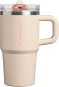 STANLEY Quencher ProTour Flip Straw Tumbler with Leakproof Lid 20 oz | Built-in Straw and Handle | Cup Holder Compatible for Travel | insulated Stainless Steel Cup | BPA-Free | Champagne