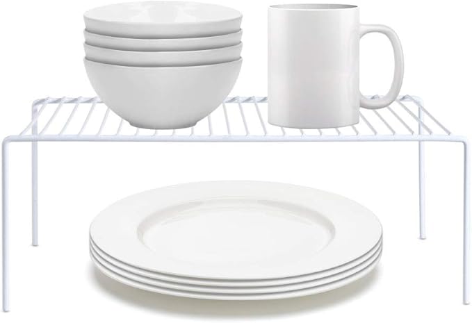 iPEGTOP Expandable Over Sink Dish Drying Rack & Cabinet Shelf Rack