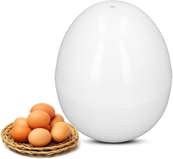 Hard Boiled Egg Cooker, Rapid Egg Cooker, 4 Egg Capacity Electric Egg Cooker for Hard Boiled Eggs, Poached Eggs, Scrambled Eggs, Maker for Steamed Bread, Dumplings